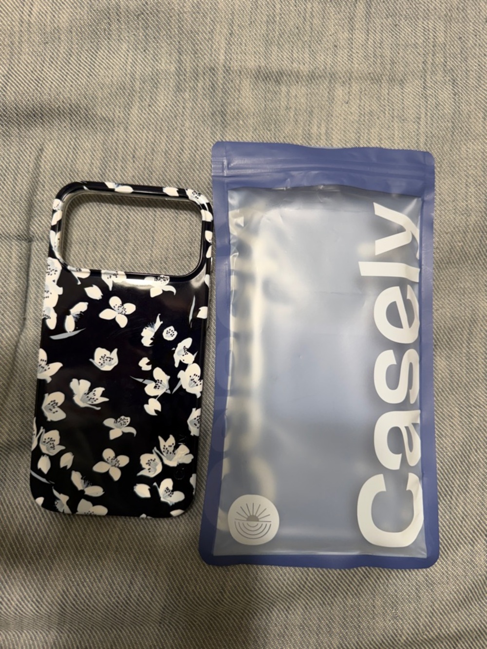 Casely Navy Floral Protective Phone Case